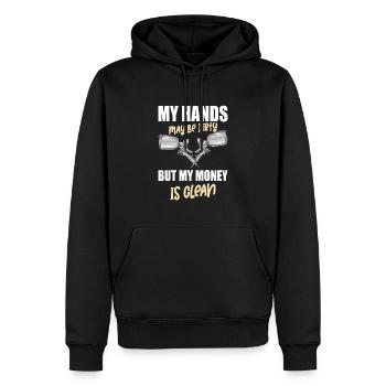 Autolackierer Autokarosserielackierer - Männer Premium Bio Hoodie - Schwarz - Vorne - Nico (187cm)