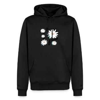 Daisy chain - Men’s Premium Organic Hoodie - black - Front - Nico (187cm)