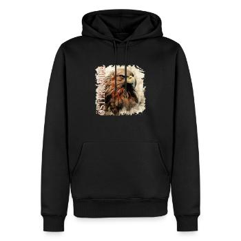 Autriche avec l’aigle de l’Art, cadeau Autriche - Sweat à capuche Premium bio Homme - noir - Devant - Nico (187cm)