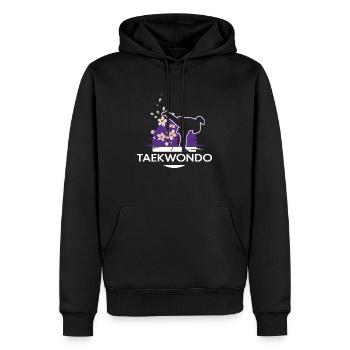 Allkampf Taekwondo-Girl TKD Tae-Kwon-Do - Sweat à capuche Premium bio Homme - noir - Devant - Nico (187cm)