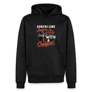 Tontaubenschießen Tontaubenschießen Schießen - Männer Premium Bio Hoodie - Schwarz - Vorne - Nico (187cm)