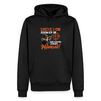 Tontaubenschießen Tontaubenschießen Schießen - Männer Premium Bio Hoodie - Schwarz - Vorne - Nico (187cm)