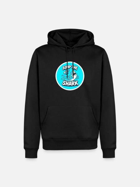 Jump the shark - Men’s Premium Organic Hoodie - black