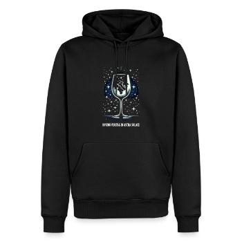 Vinification Vigneron Amateur de vin Amateur de vin Fan de vin - Sweat à capuche Premium bio Homme - noir - Devant - Nico (187cm)