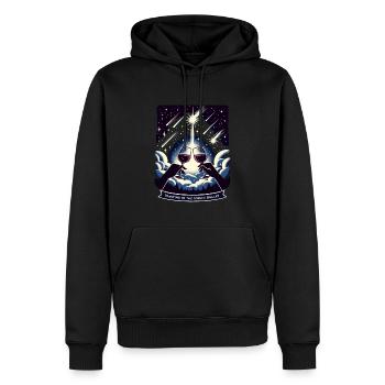 Vinification Vigneron Amateur de vin Amateur de vin Fan de vin - Sweat à capuche Premium bio Homme - noir - Devant - Nico (187cm)