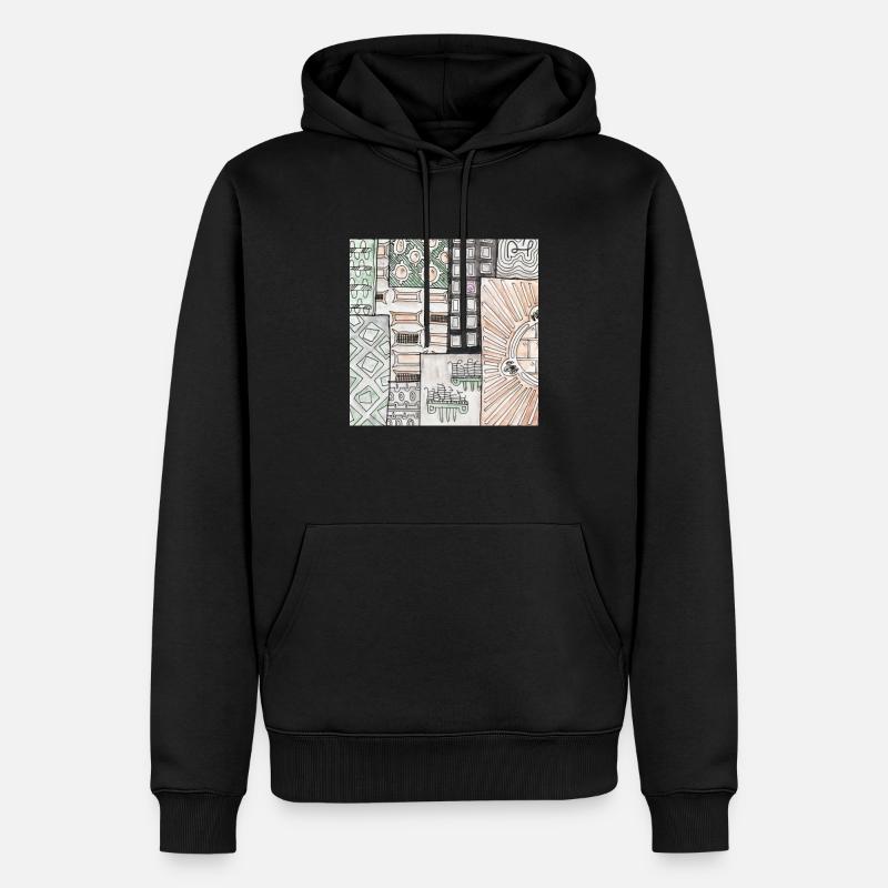 Wirrwarr 21 - Männer Premium Bio Hoodie - Schwarz