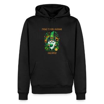Anfällig für Schabernack und Malarkey - Männer Premium Bio Hoodie - Schwarz - Vorne - Nico (187cm)