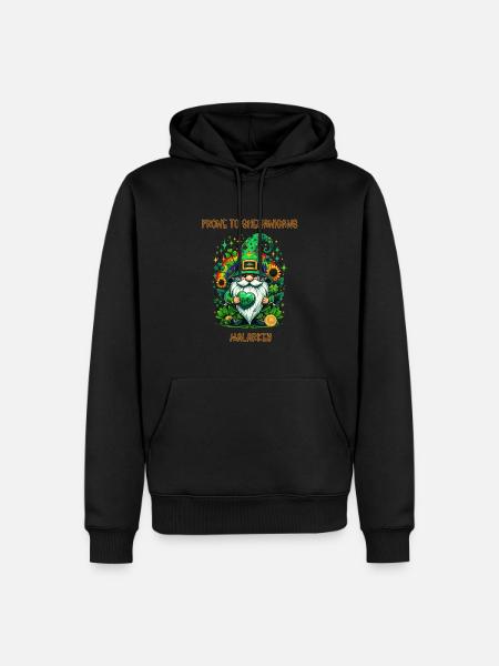 Prone To Shenanigans And Malarkey - Men’s Premium Organic Hoodie - black
