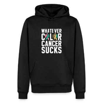 Krebs Saugt Krebsbewusstsein Krebskrieger - Männer Premium Bio Hoodie - Schwarz - Vorne - Nico (187cm)