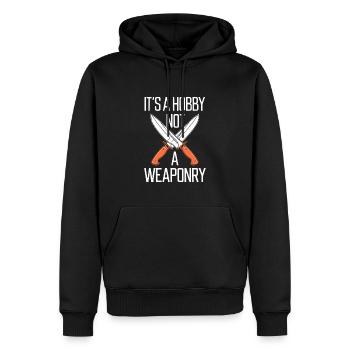 Knife Collector Knife Collection Hunting Fishing - Männer Premium Bio Hoodie - Schwarz - Vorne - Nico (187cm)