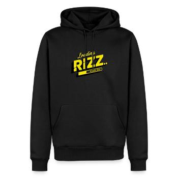 Rizzler Culture Gaming Life Rizzler Citations - Sweat à capuche Premium bio Homme - noir - Devant - Nico (187cm)