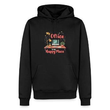 Ambitious goals and hustle culture - Men’s Premium Organic Hoodie - black - Front - Nico (187cm)