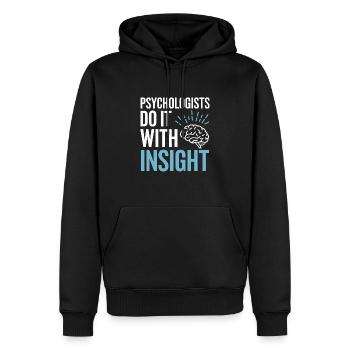 Understanding Psychology Mind and Behavior - Männer Premium Bio Hoodie - Schwarz - Vorne - Nico (187cm)