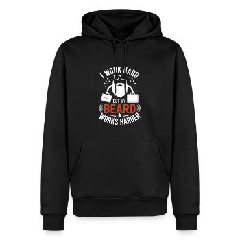 Bearded Professional Work Life Beard Pride Bearded - Männer Premium Bio Hoodie - Schwarz - Vorne - Nico (187cm)