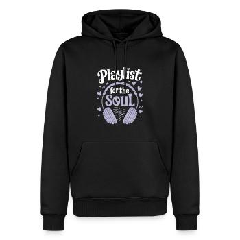 Chill Vibes Amateur de musique décontractée Relaxante - Sweat à capuche Premium bio Homme - noir - Devant - Nico (187cm)