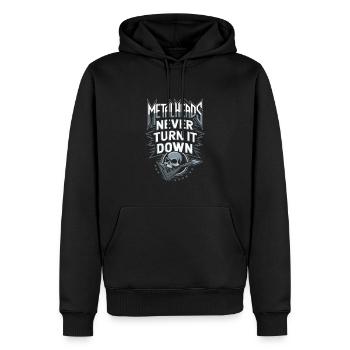 L’ambiance ultime de la playlist Thrash Metal de Metalhead - Sweat à capuche Premium bio Homme - noir - Devant - Nico (187cm)