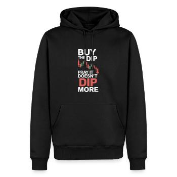Maîtriser le marché boursier : les stratégies de day trading - Sweat à capuche Premium bio Homme - noir - Devant - Nico (187cm)