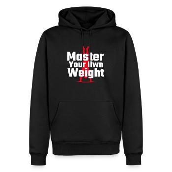 Master Your Own Weight Calisthenics - Men’s Premium Organic Hoodie - black - Front - Nico (187cm)