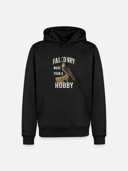 Explorez l’art de la fauconnerie avec de magnifiques oiseaux - Sweat à capuche Premium bio Homme - noir
