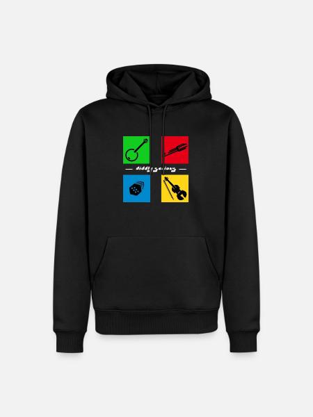 more irish session instruments - Männer Premium Bio Hoodie - Schwarz