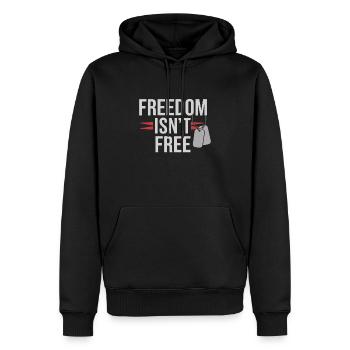 Honor Veterans Day with Patriotism and Military - Männer Premium Bio Hoodie - Schwarz - Vorne - Nico (187cm)