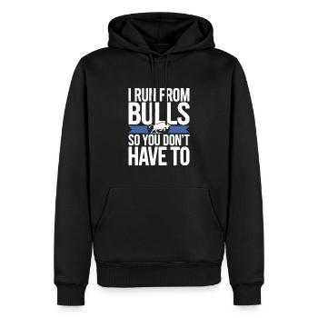 Rodeo Clown Entertainer Bull Riding And Rodeo - Männer Premium Bio Hoodie - Schwarz - Vorne - Nico (187cm)