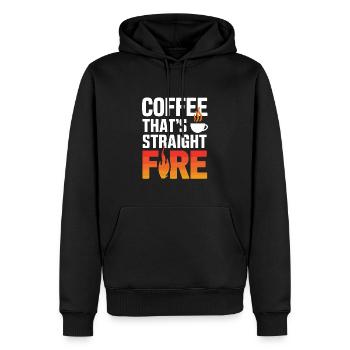 Kaffeeliebhaber Kaffeekultur Morgenkaffee Barista - Männer Premium Bio Hoodie - Schwarz - Vorne - Nico (187cm)