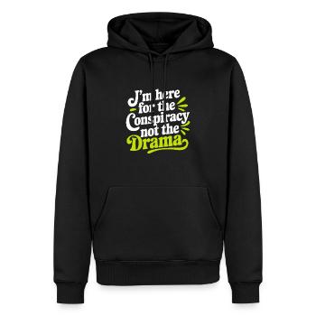 Conspiration mondiale du Nouvel Ordre Mondial - Sweat à capuche Premium bio Homme - noir - Devant - Nico (187cm)