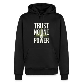 Conspiration mondiale du Nouvel Ordre Mondial - Sweat à capuche Premium bio Homme - noir - Devant - Nico (187cm)