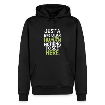 Lizard People Reptile Conspiracy And Secret - Männer Premium Bio Hoodie - Schwarz - Vorne - Nico (187cm)