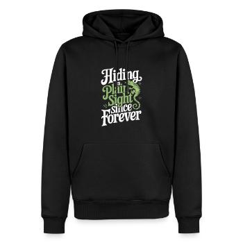 Lizard People Reptile Conspiracy And Secret - Männer Premium Bio Hoodie - Schwarz - Vorne - Nico (187cm)