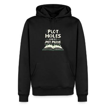 Buchhafter Humor, Witzige Lesezitate, Literarisch - Männer Premium Bio Hoodie - Schwarz - Vorne - Nico (187cm)