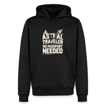 Les fans de projection astrale qui sont hors du corps - Sweat à capuche Premium bio Homme - noir - Devant - Nico (187cm)