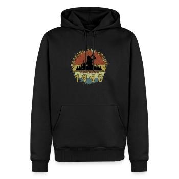 35th Birthday Rocking the crowd SNG 03/1990 - Men’s Premium Organic Hoodie - black - Front - Nico (187cm)