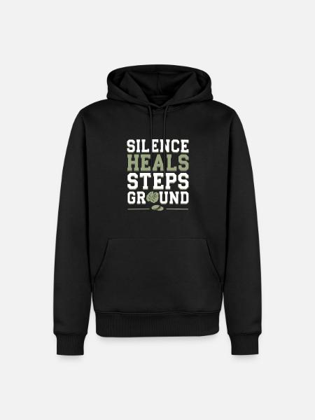 Silten Geweise Achtsamkeitspraxis Technischfrei - Männer Premium Bio Hoodie - Schwarz