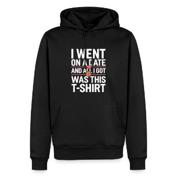 Dating Disaster Comedy Funny Fails - Men’s Premium Organic Hoodie - black - Front - Nico (187cm)