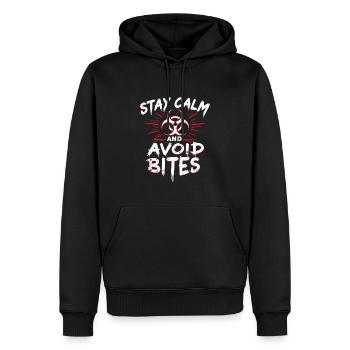 Zombie Apocalypse Humour Drôle Mort-vivant Citations - Sweat à capuche Premium bio Homme - noir - Devant - Nico (187cm)