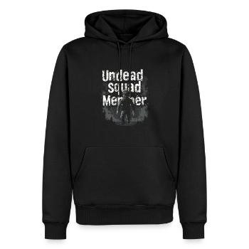 Zombie Apocalypse Humour Drôle Mort-vivant Citations - Sweat à capuche Premium bio Homme - noir - Devant - Nico (187cm)