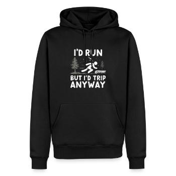 Zombie Apocalypse Humour Drôle Mort-vivant Citations - Sweat à capuche Premium bio Homme - noir - Devant - Nico (187cm)