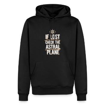 Les fans de projection astrale qui sont hors du corps - Sweat à capuche Premium bio Homme - noir - Devant - Nico (187cm)