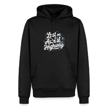 Les fans de projection astrale qui sont hors du corps - Sweat à capuche Premium bio Homme - noir - Devant - Nico (187cm)