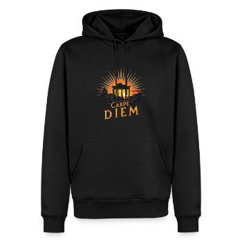 Passionnés d’histoire Passionnés de la Rome antique - Sweat à capuche Premium bio Homme - noir - Devant - Nico (187cm)