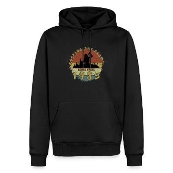 40. Geburtstag Rocking the crowd SNG 04/1985 - Männer Premium Bio Hoodie - Schwarz - Vorne - Nico (187cm)