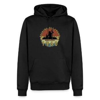65th Birthday Rocking the crowd SNG 04/1960 - Men’s Premium Organic Hoodie - black - Front - Nico (187cm)