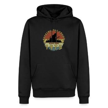 50. Geburtstag Rocking the crowd GIT 06/1975 - Männer Premium Bio Hoodie - Schwarz - Vorne - Nico (187cm)