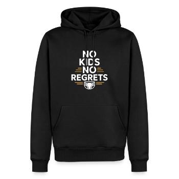 Kinderfrei Nach Wahl Stolz Kinderlosen - Männer Premium Bio Hoodie - Schwarz - Vorne - Nico (187cm)