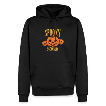 Spooky Secretary - Men’s Premium Organic Hoodie - black - Front - Nico (187cm)
