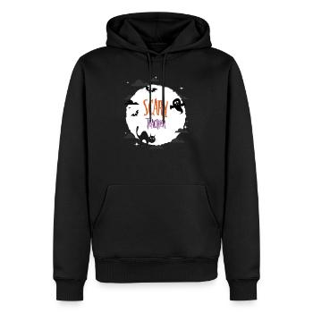 Scary Teacher - Men’s Premium Organic Hoodie - black - Front - Nico (187cm)