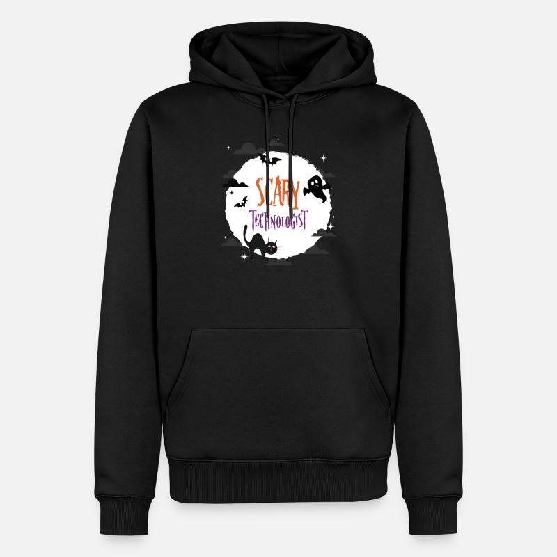 Technologue effrayant - Sweat à capuche Premium bio Homme - noir