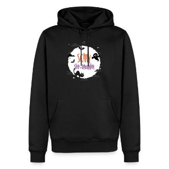 Scary Step Tochter - Männer Premium Bio Hoodie - Schwarz - Vorne - Nico (187cm)